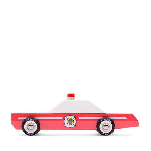 Candylab Toys Firechief Wooden Car