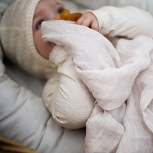 Konges Sløjd Organic Muslin Cloths 3-Pack Rose Dust