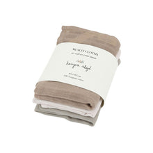 Konges Sløjd Organic Muslin Cloths 3-Pack Rose Dust